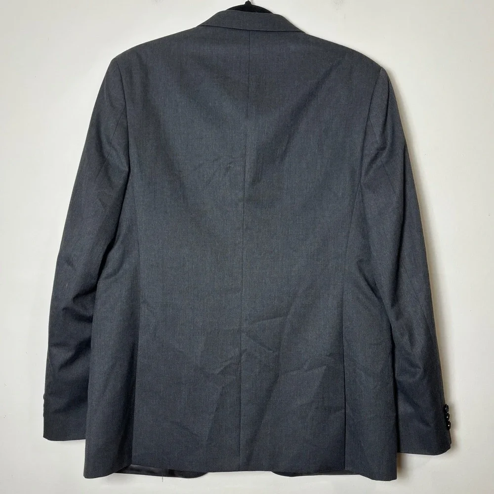 Lauren Ralph Lauren Mens Blazer 20R Charcoal Grey 2-Button Sport Coat Jacket